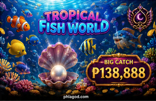 PHLAGO fishing scene comparing moving targets and cannon choices
