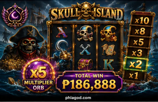 PHLAGO slot controls with visible reels, current settings and mobile spin area
